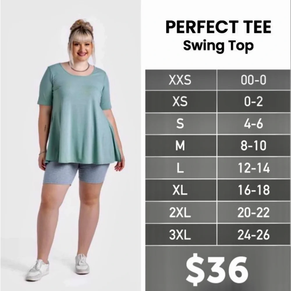 LuLaRoe “Perfect Tee” Top 
(Retired Style; no longer in production) - Picture 7 of 7
